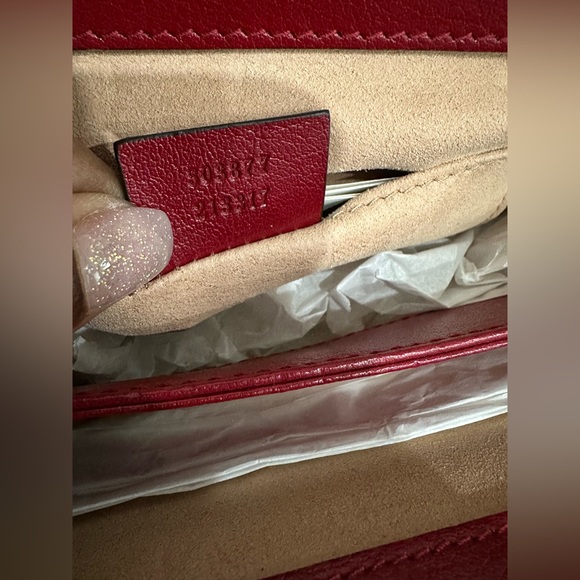 SOLD- NWT Gucci Red and Navy Ophidia Shoulder Bag - Picture 11 of 14